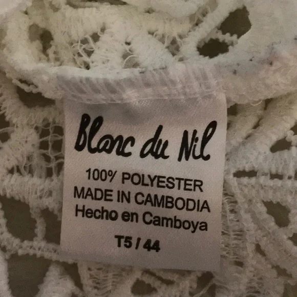 Blanc du Nil lace crochet long sleeve top - Picture 8 of 8